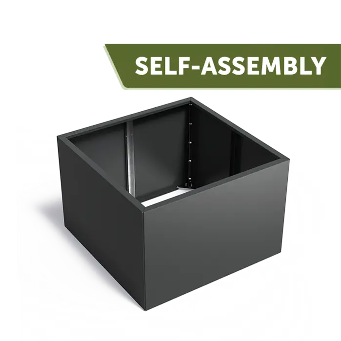 CARREZ Connect Pflanzkübel ohne Boden – pulverbeschichtet | 150 x 40 x 40 cm