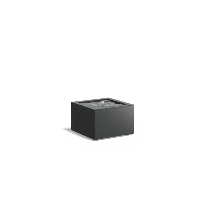 Aluminium watertafel incl. pomp + LED-verlichting | 60 x 60 x 40 cm