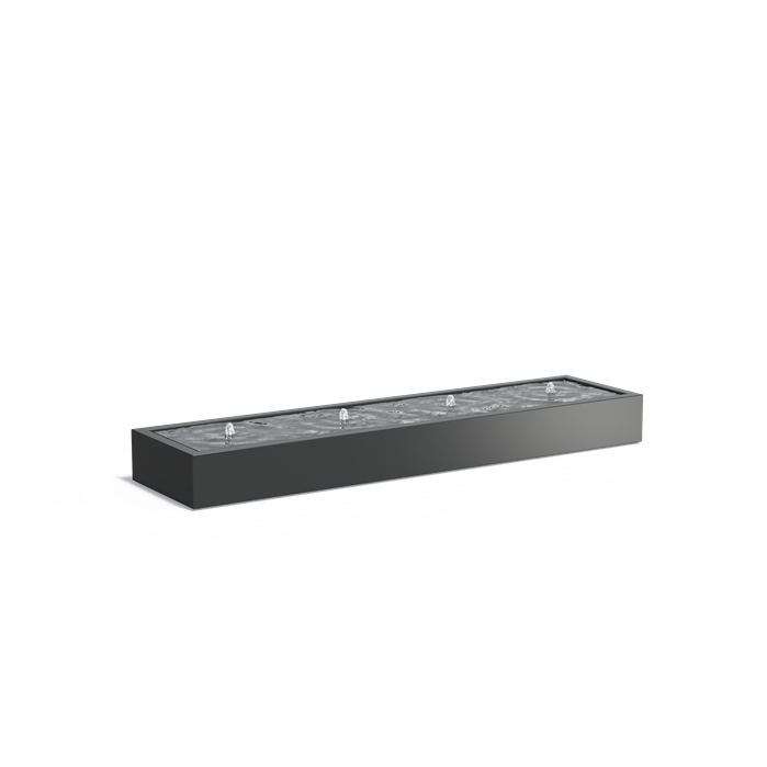 Adezz aluminium watertafel 4 fontein AB3