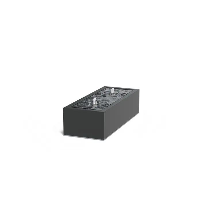 Aluminium watertafel incl. pomp + LED-verlichting | 150 x 60 x 40 cm