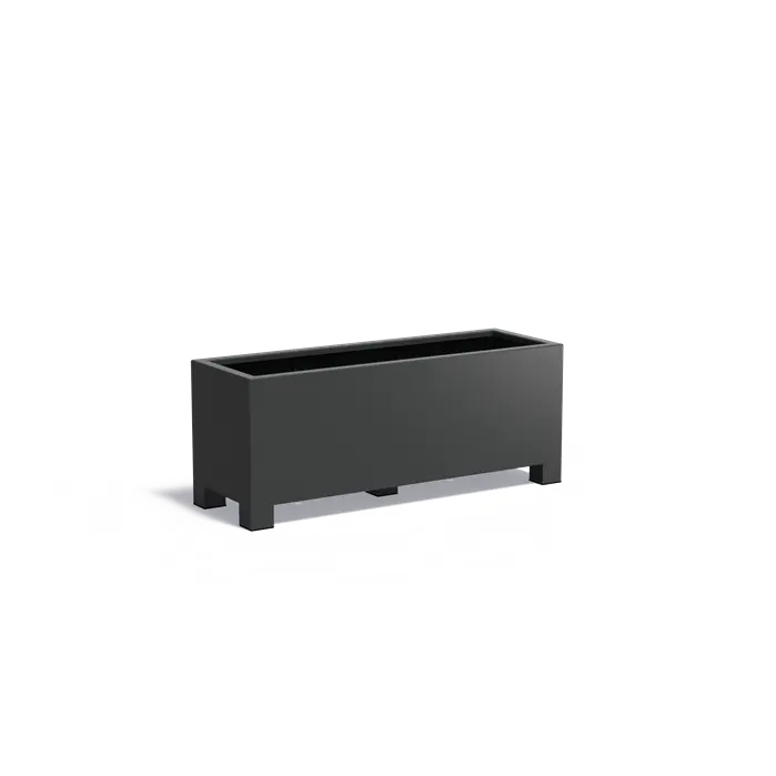 Aluminium plantenbak met poten AFP22.1