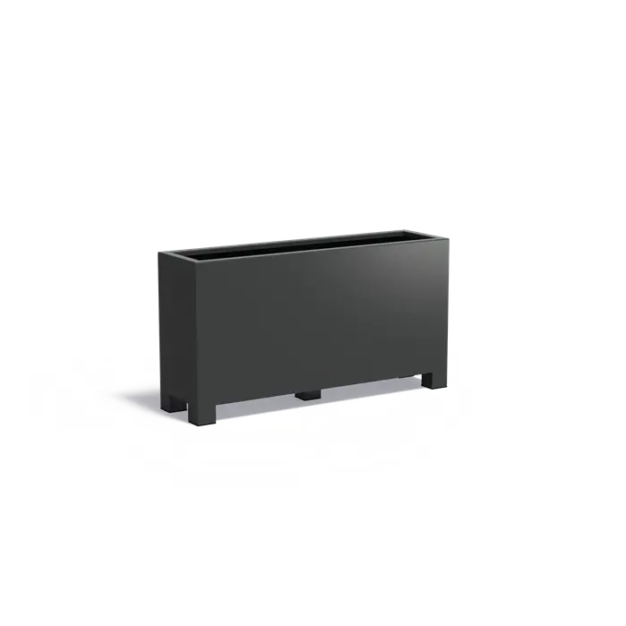 Aluminium plantenbak met poten AFP24.1