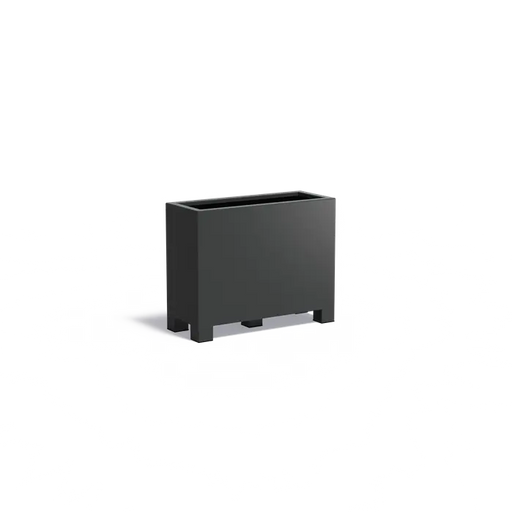 Aluminium plantenbak met poten AFP24.3