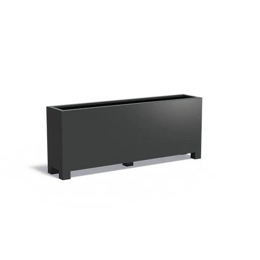 Aluminium plantenbak met poten AFP24