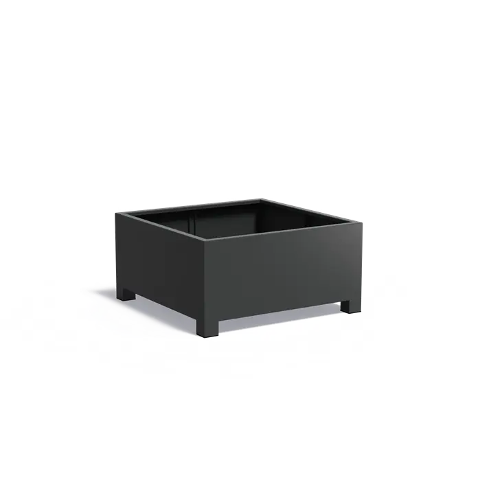 Aluminium plantenbak met poten AFP4.2