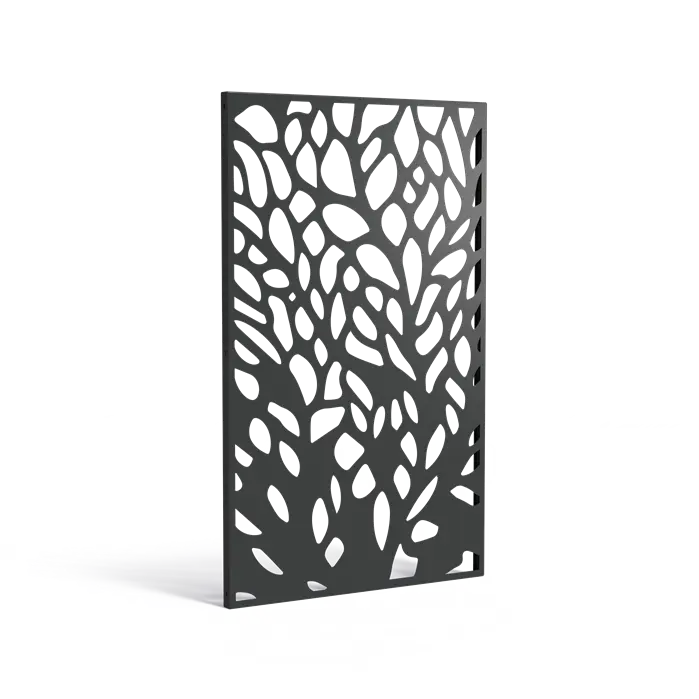 Gecoat staal paneel ABSTRACT met gelaserd motief (VPA9)