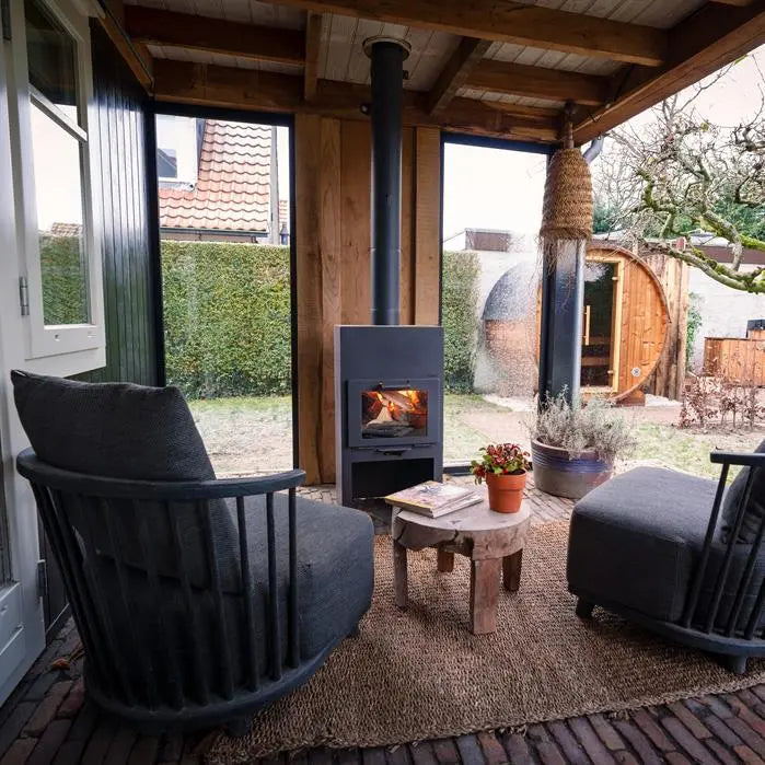 STIG buitenhaard zwart sfeer