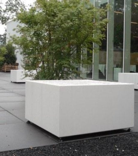 Sfeer aluminium sokkel wit vierkant