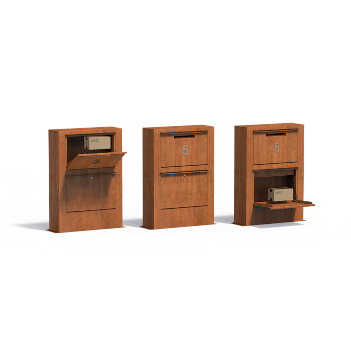 Adezz corten pakketbrievenbus Paca PPS