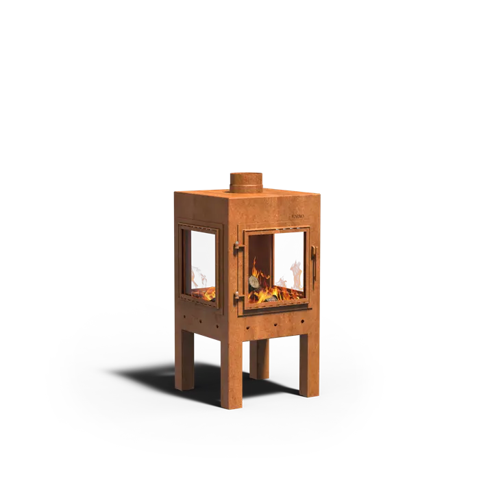 Gartenkofen DIGNA – Cortenstahl |  50 x 50 x 95 cm