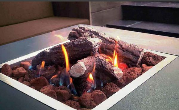 BRANN Einbau-Gasbrenner aus Edelstahl – 405 x 405 x 80 mm