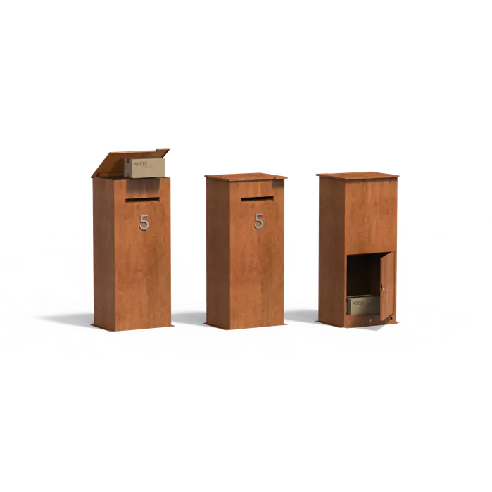 Pakketbrievenbus CASE Corten