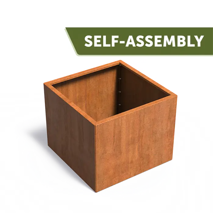 Cortenstahl Pflanzkübel Carrez CONNECT ohne Boden | 120 x 120 x 80 cm