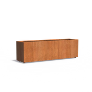 Carrez plantenbak corten met wielen CAWL22