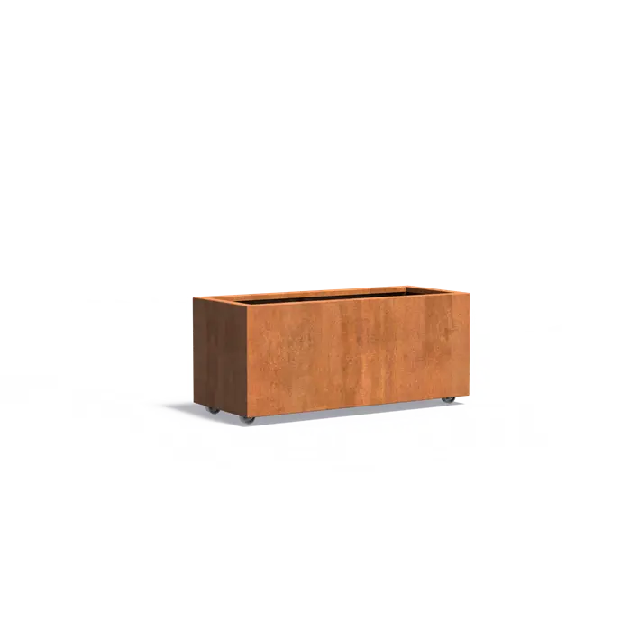 Carrez corten met wielen CAWL23.2