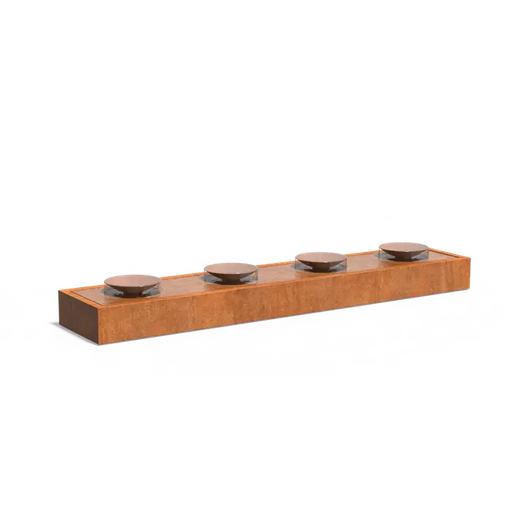 Corten watertafel met schalen CBS2