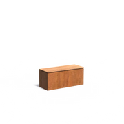 Cortenstaal sokkel met zitting CKW32