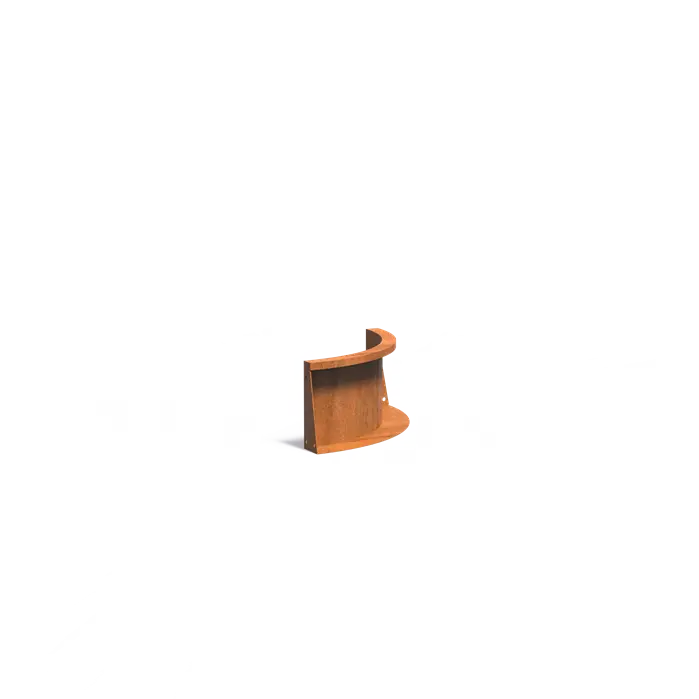 Corten binnenbocht keerwand CRCN2.300.500