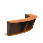 Corten keerwand brede rand CRCN3_600_2000_400