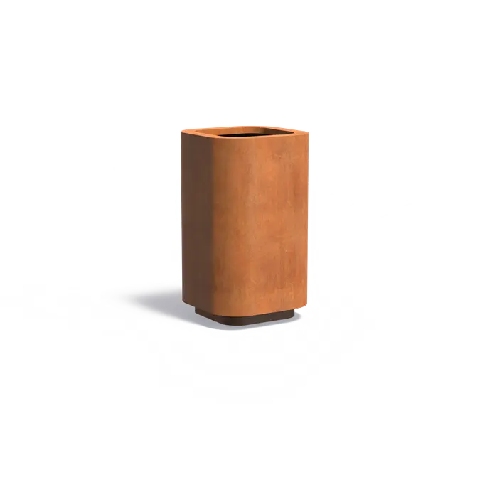 Cortenstahl Pflanzgefäß ROHIN | 70 x 70 x 120 cm