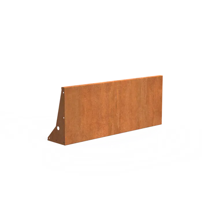 Stützwand – Gerade | 150 × 30 × 60 cm | Cortenstahl