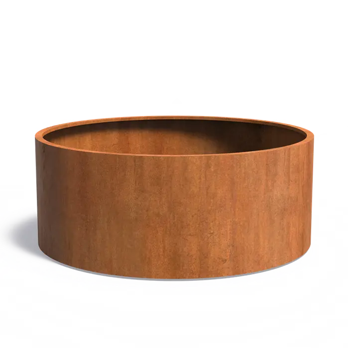 Corten plantenbak rond CT1.1