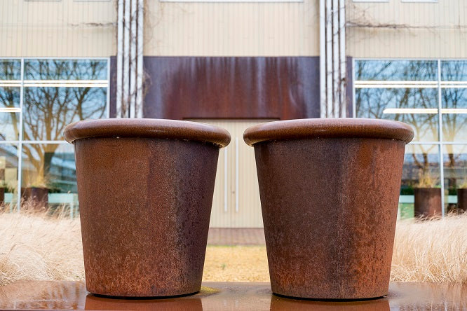 Tube cortenstaal plantenbak