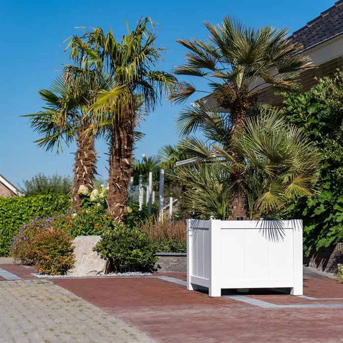 Aluminium Pflanzkübel YORK mit Füßen | 100 x 100 x 80 cm