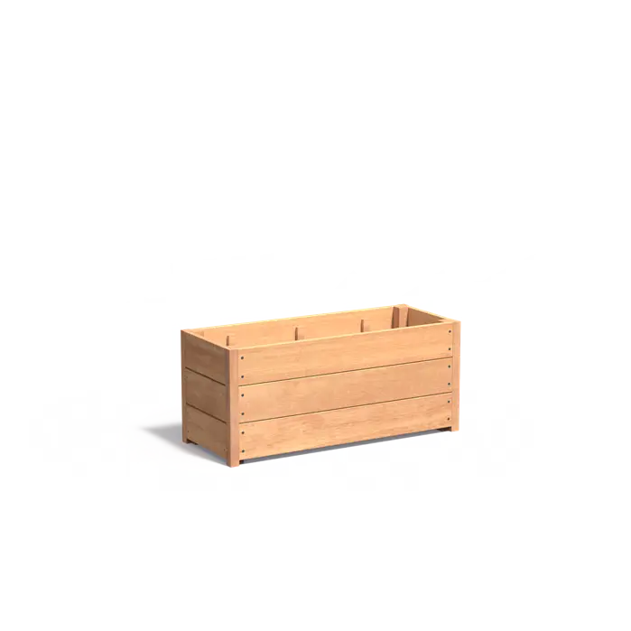 Hardhouten plantenbak CARREZ HS25.3