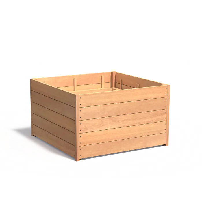 Hardhouten plantenbak Carrez HS4.1