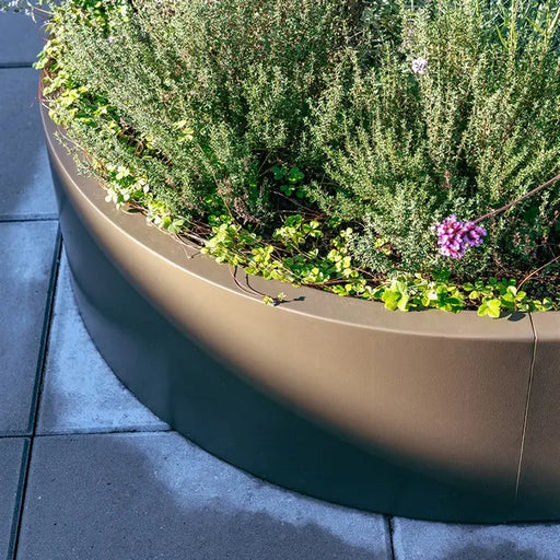 Ronde keerwand gecoat staal