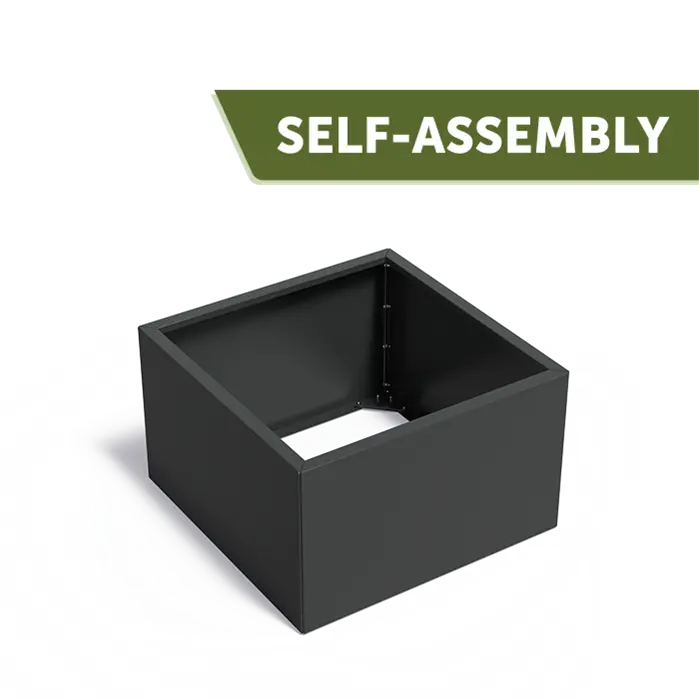 CARREZ Connect Pflanzkübel ohne Boden – pulverbeschichtet | 100 x 100 x 60 cm