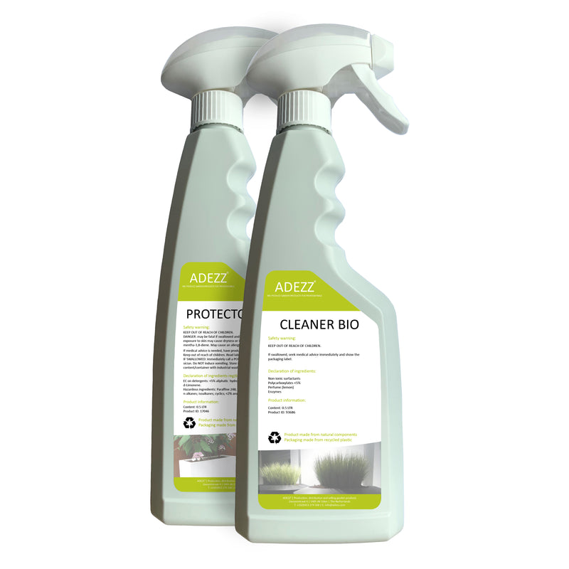 Cleaner + protector (BIO) voor aluminium & polyester | Set 500 ml