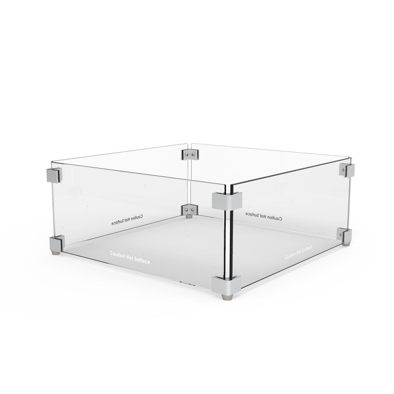 Glasumrandung für BRANN Feuertisch | 455 x 455 x 180 mm
