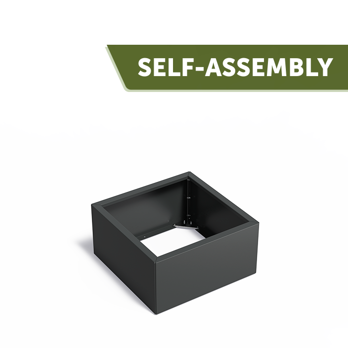 CARREZ Connect Pflanzkübel ohne Boden – pulverbeschichtet | 80 x 80 x 40 cm