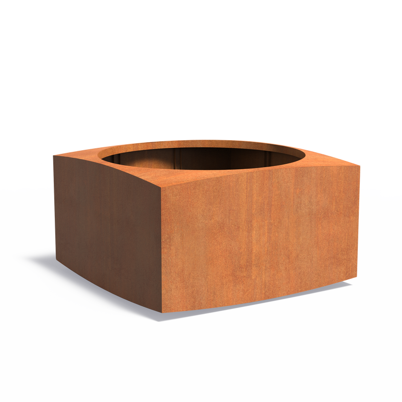 Cortenstahl Pflanzgefäß NOOA | 140 x 140 x 80 cm