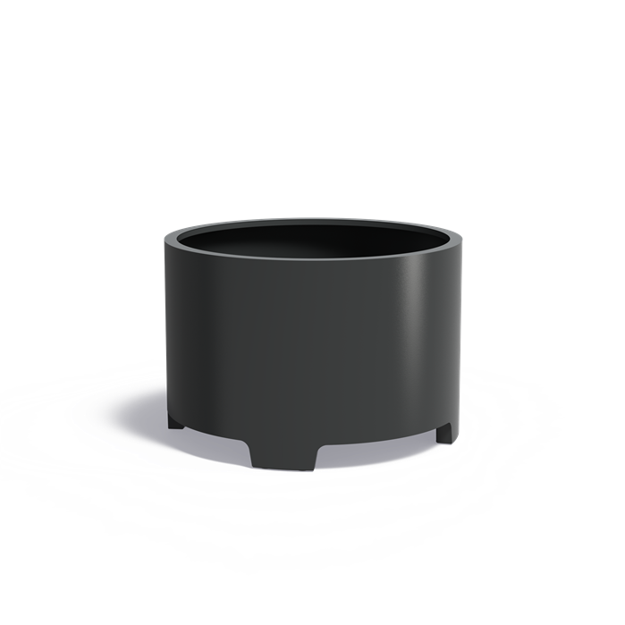 Plantenbak aluminium CIRCUM met poten
