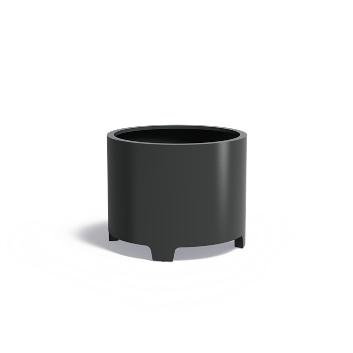Plantenbak aluminium CIRCUM met poten