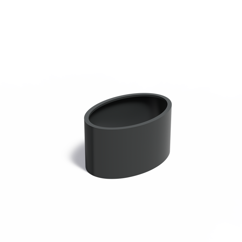 ELLIPSE ovale aluminium plantenbak 120x80x60 zonder bodem