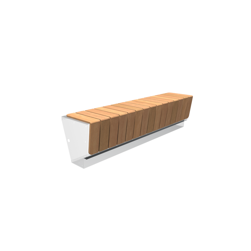 Garapa Holzsitzfläche REVERT ca. 197x43x36