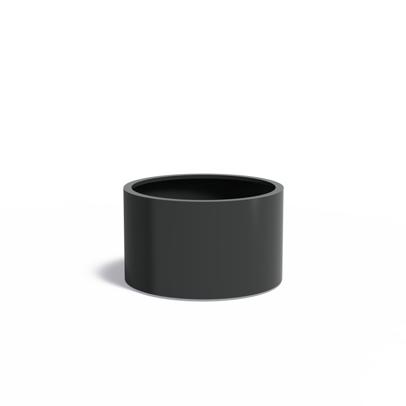 CIRCUM aluminium plantenbak rond ø100x60 cm met wielen