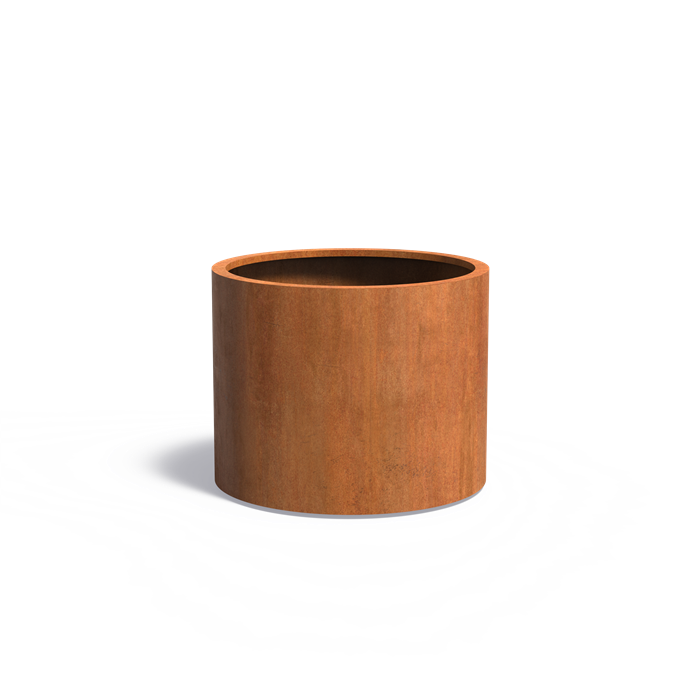 CIRCUM met bodem ø 100 × 80 cm - Cortenstaal plantenbak