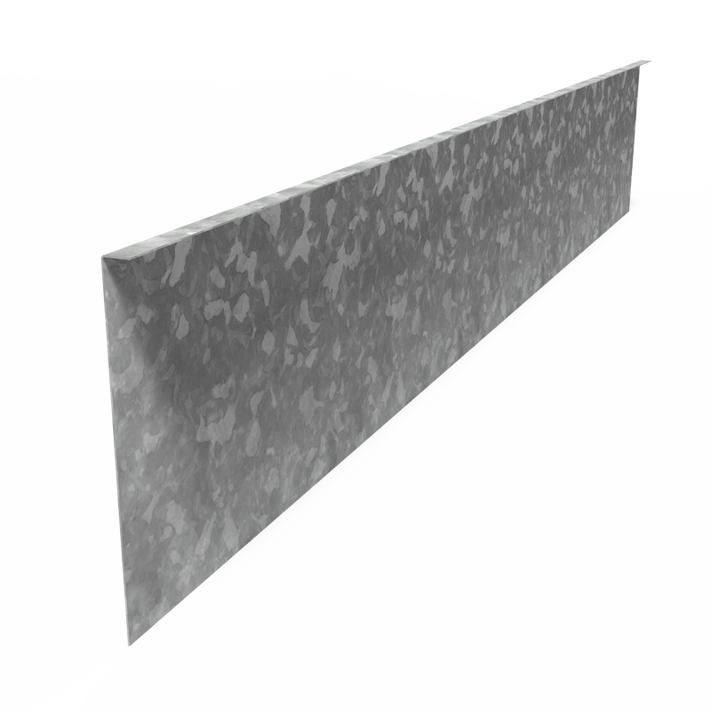 Kantenabschluss gerade | 70mm hoch | Verzinkt | 2mm