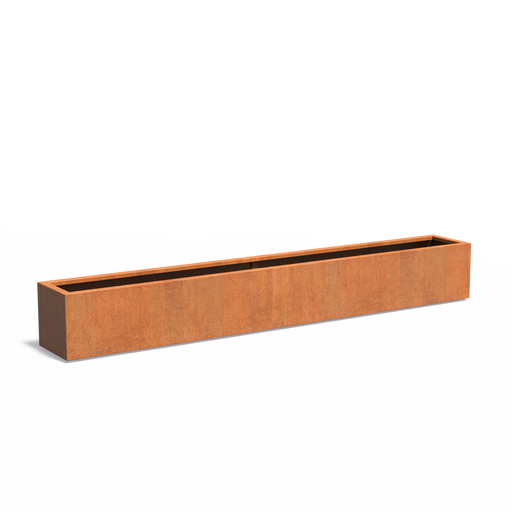 cortenstaal plantenbak Carrez met bodem 