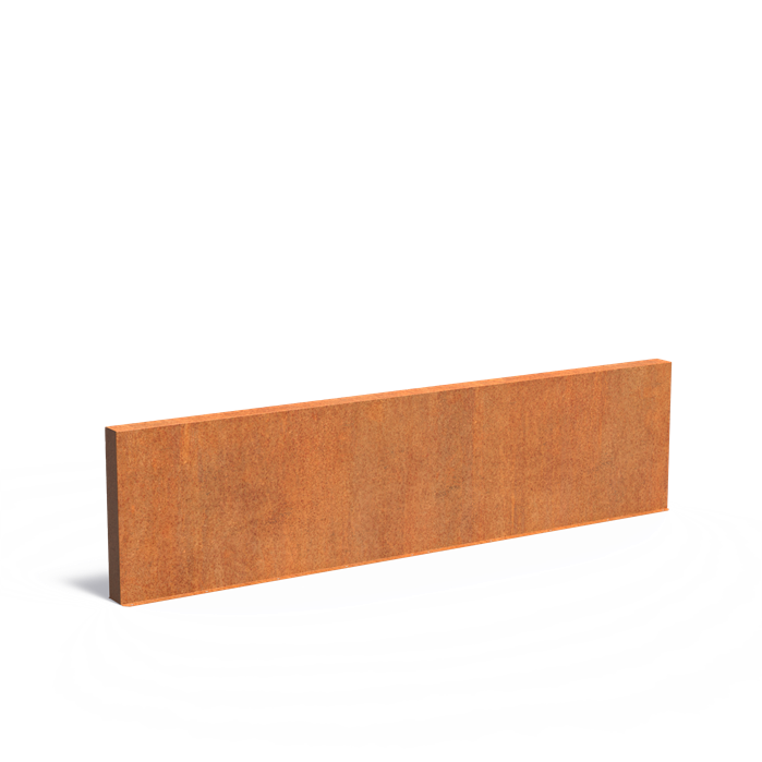 Cortenstahl Gartenmauer | 400 x 15 x 100 cm