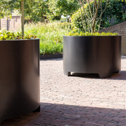 Plantenbak aluminium CIRCUM met poten