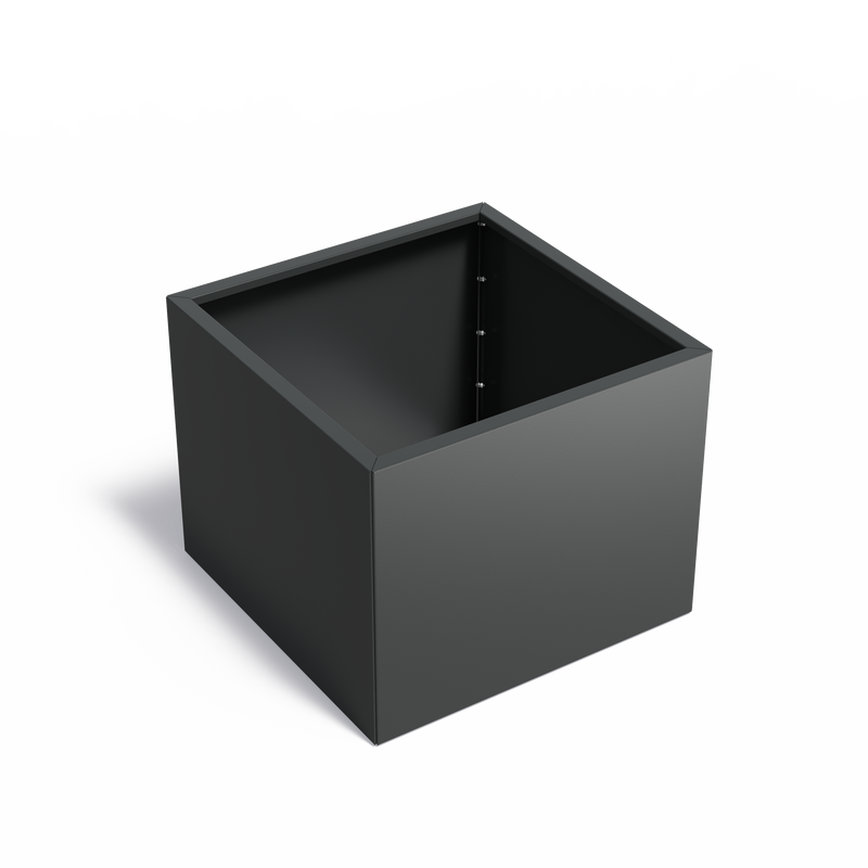 Gecoat stalen plantenbak CARREZ Connect 100 × 100 × 80 cm