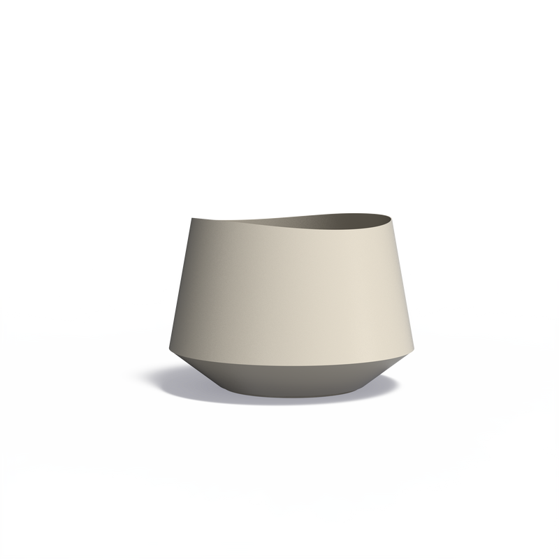 VELIS ronde aluminium plantenbak 100x70 cm met bodem