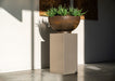 Sfeer aluminium sokkel met corten schaal 