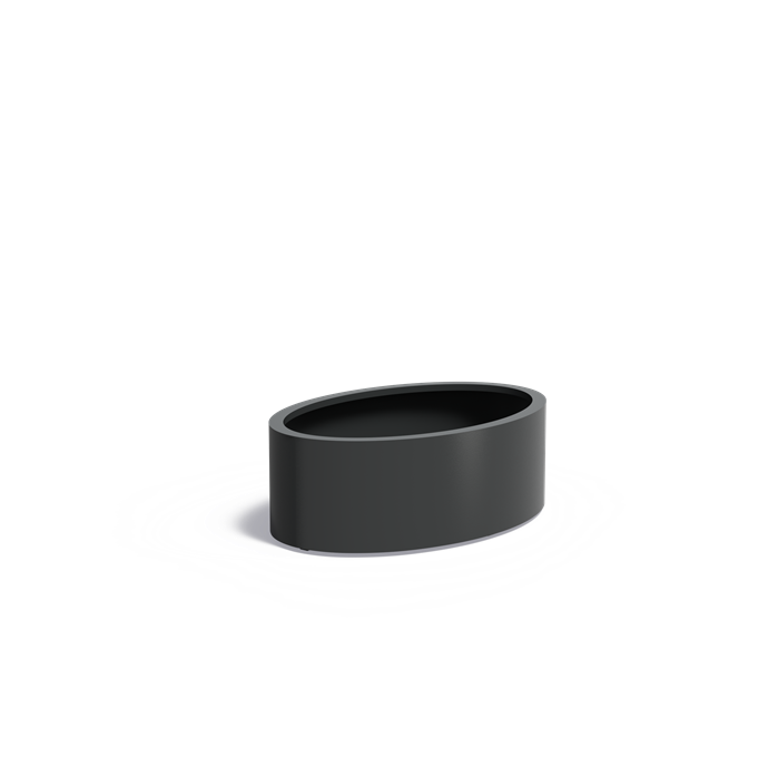 Aluminium plantenbak ELLIPSE | 120 x 80 x 40 cm